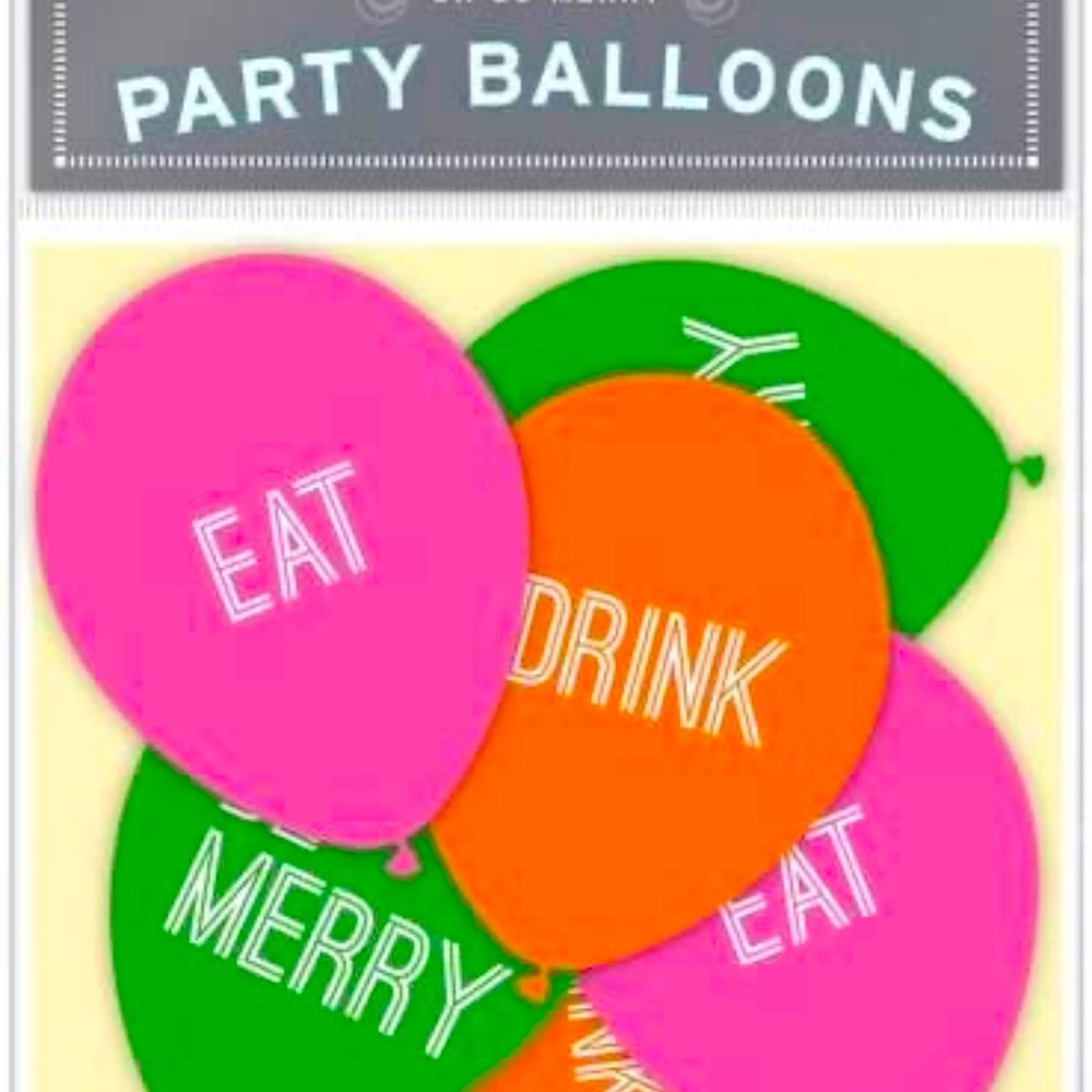 15~Oh-so-merry Party 5~EAT & 5~DRINK & 5~BE MERRY! Knock Knock Party Balloons